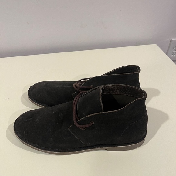 Bruno Marc Shoes - Black Suede with Brown Laces - Picture 4 of 7